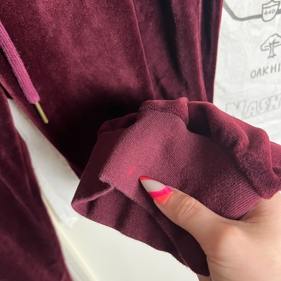 Sanctuary | Velour Jogger Pants | Red large - Picture 6 of 11